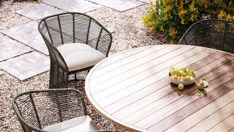 Venice Gartentisch aus Teakholz und Aluminium 160x160 cm - ZEN ZONE Furniture