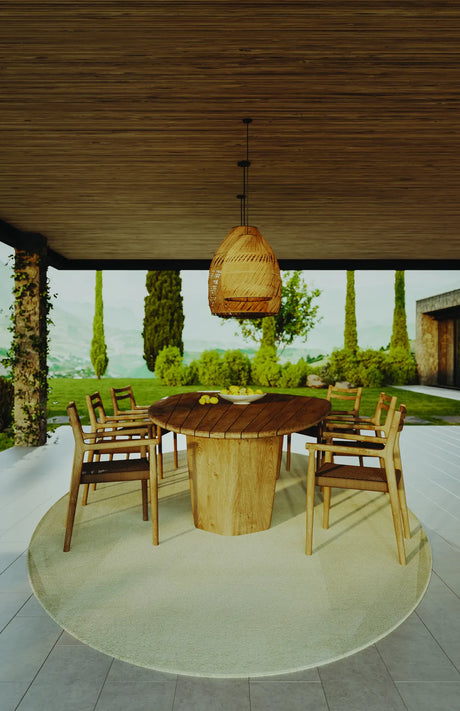 Florence Gartenstuhl aus Teakholz und Seil in Walnuss - ZEN ZONE Furniture