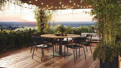 Venice Gartentisch aus Teakholz und Aluminium 160x160 cm - ZEN ZONE Furniture