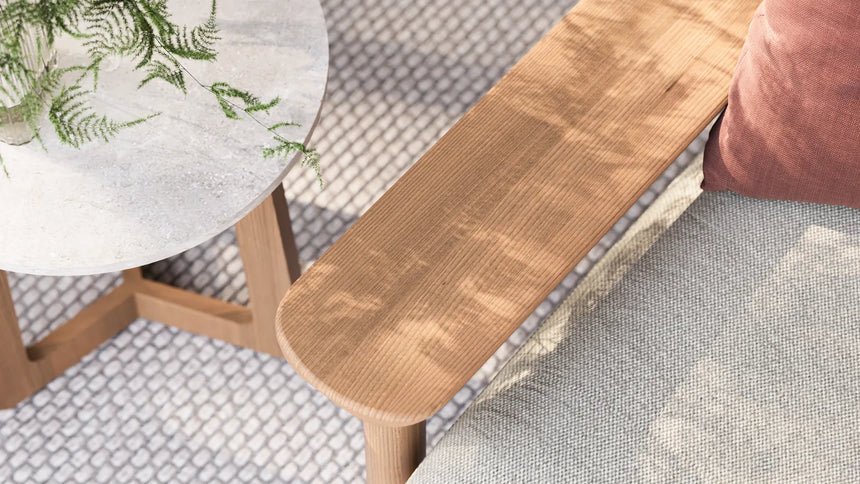 Atrani Outdoor Beistelltisch aus Teakholz 40x40 cm - ZEN ZONE Furniture
