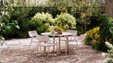 Granelli Gartenstuhl mit Armlehnen aus Aluminium und Geflecht Grau - ZEN ZONE Furniture