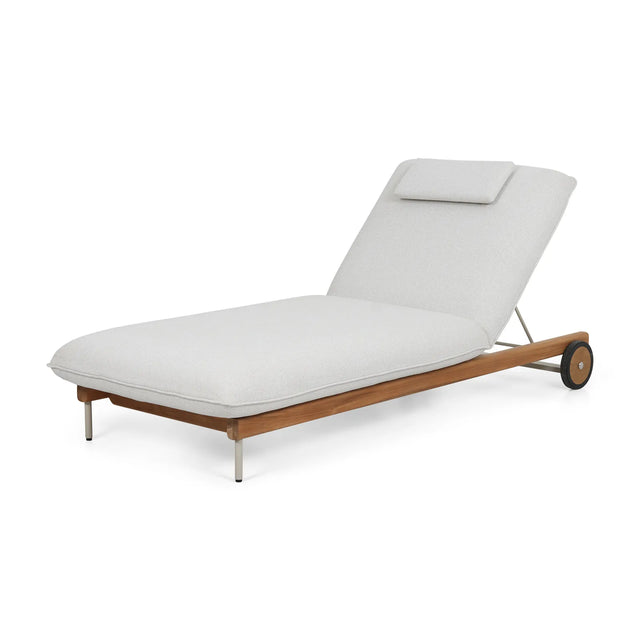 Sonnenliege Noli aus Teakholz, 208x85 cm - ZEN ZONE Furniture