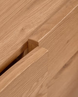 Rasha Sideboard 4 Türen Eichenfurnier mit natürlichem Finish 180 x 71 cm - ZEN ZONE Furniture