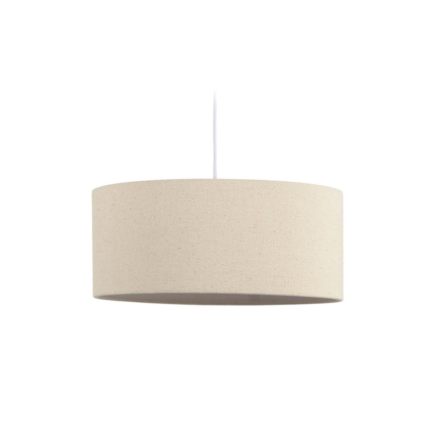 Nazli großer Lampenschirm aus Leinen mit beigem Finish Ø 50 cm - ZEN ZONE Furniture
