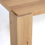 Deyanira Tisch mit Eichenfurnier und massiven Eichenbeinen 160 x 90 cm - ZEN ZONE