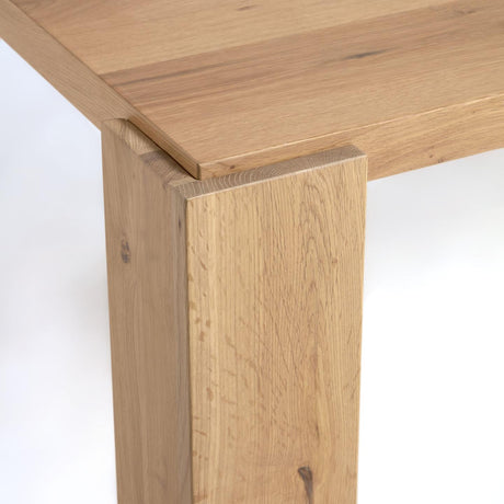 Deyanira Tisch mit Eichenfurnier und massiven Eichenbeinen 160 x 90 cm - ZEN ZONE