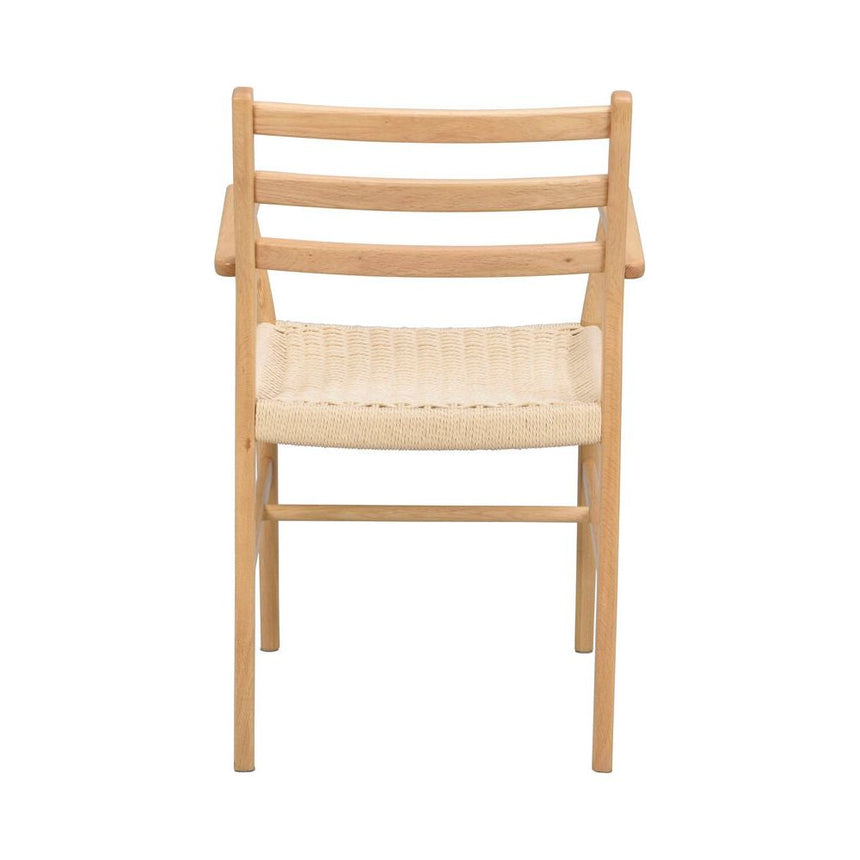 HARLAN Esszimmerstuhl Eiche/hellbeige 56x54x86cm - ZEN ZONE