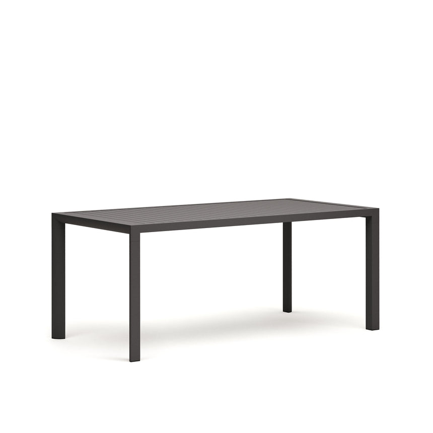Culip Gartentisch aus Aluminium mit grauem Finish 180 x 90 cm - ZEN ZONE Furniture