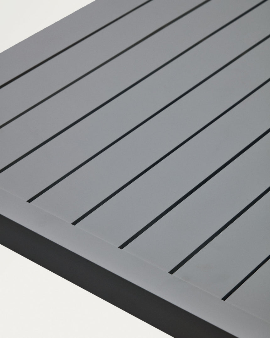 Culip Gartentisch aus Aluminium mit grauem Finish 180 x 90 cm - ZEN ZONE Furniture