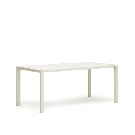 Culip Gartentisch aus Aluminium mit weißem Finish 180 x 90 cm - ZEN ZONE Furniture