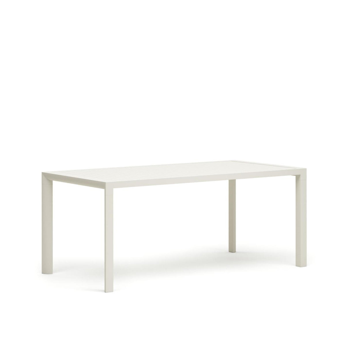 Culip Gartentisch aus Aluminium mit weißem Finish 180 x 90 cm - ZEN ZONE