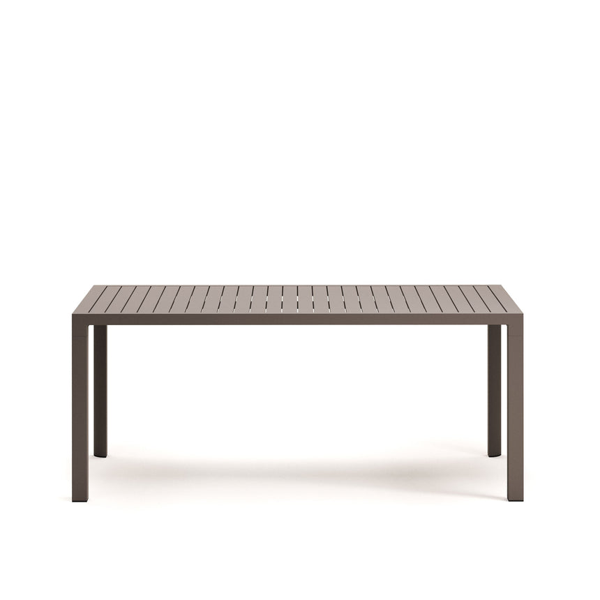 Culip Gartentisch aus Aluminium mit braunem Finish 180 x 90 cm - ZEN ZONE Furniture