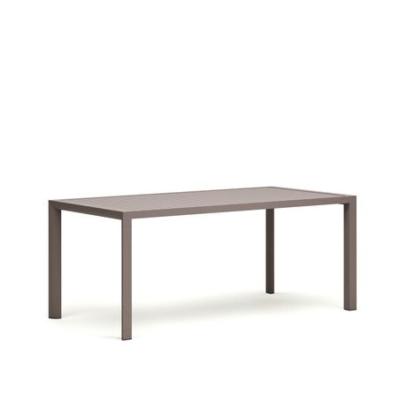 Culip Gartentisch aus Aluminium mit braunem Finish 180 x 90 cm - ZEN ZONE Furniture