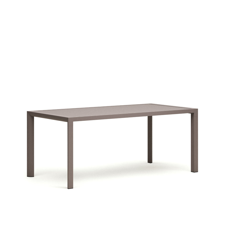 Culip Gartentisch aus Aluminium mit braunem Finish 180 x 90 cm - ZEN ZONE Furniture
