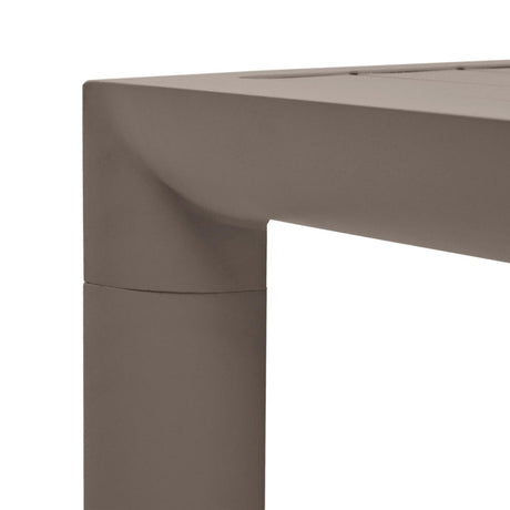 Culip Gartentisch aus Aluminium mit braunem Finish 180 x 90 cm - ZEN ZONE