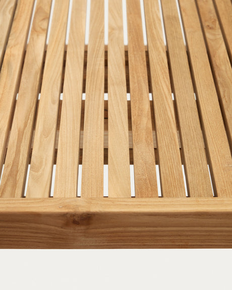 Canadell Tisch 100% outdoor aus massivem recyceltem Teakholz 220 x 100 cm - ZEN ZONE Furniture