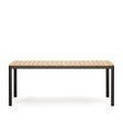 Bona Tisch 100% outdoor massives Teakholz und Aluminium in Schwarz 200 x 100 cm - ZEN ZONE Furniture