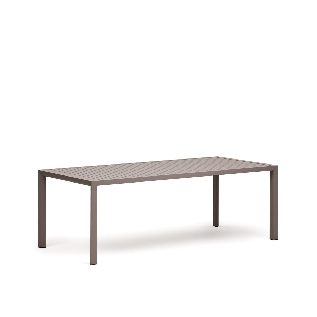 Gartentisch Culip aus Aluminium mit braunem Finish 220 x 100 cm - ZEN ZONE Furniture