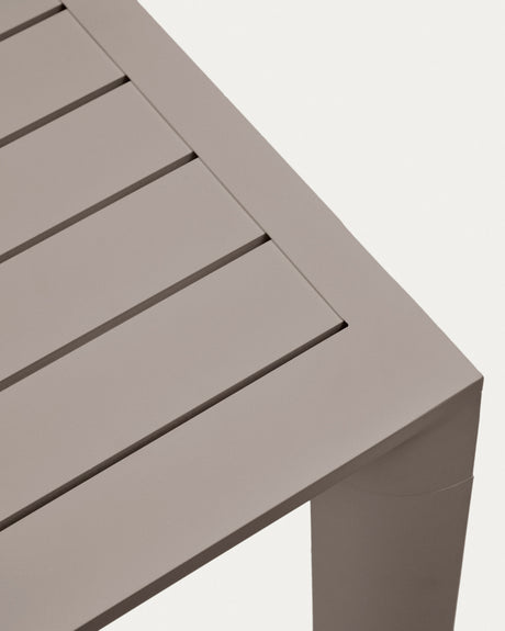 Gartentisch Culip aus Aluminium mit braunem Finish 220 x 100 cm - ZEN ZONE Furniture