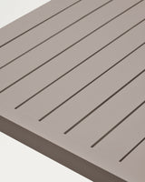 Gartentisch Culip aus Aluminium mit braunem Finish 220 x 100 cm - ZEN ZONE Furniture