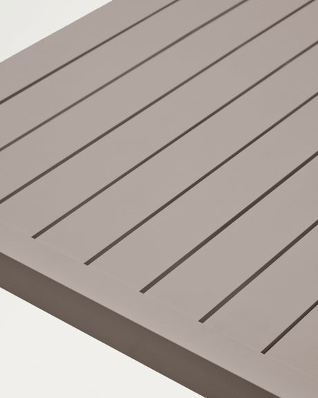 Gartentisch Culip aus Aluminium mit braunem Finish 220 x 100 cm - ZEN ZONE Furniture