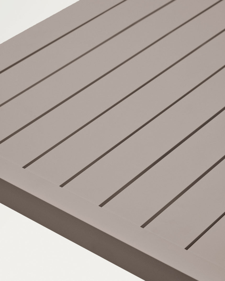 Gartentisch Culip aus Aluminium mit braunem Finish 220 x 100 cm - ZEN ZONE Furniture