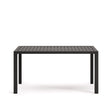 Gartentisch Culip aus Aluminium mit grauem Finish 150 x 77 cm - ZEN ZONE Furniture