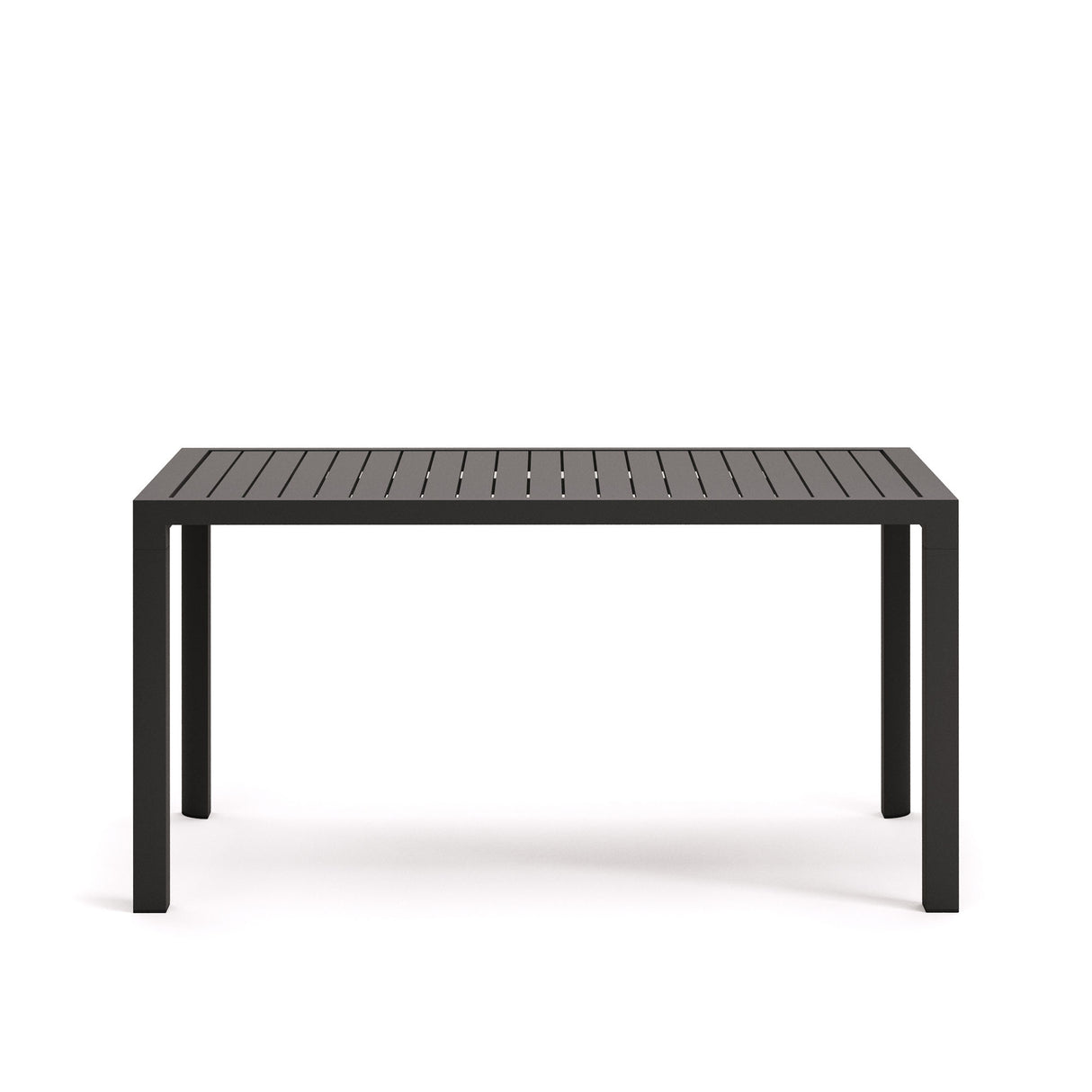 Gartentisch Culip aus Aluminium mit grauem Finish 150 x 77 cm - ZEN ZONE Furniture