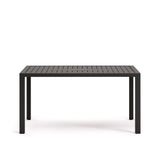 Gartentisch Culip aus Aluminium mit grauem Finish 150 x 77 cm - ZEN ZONE Furniture