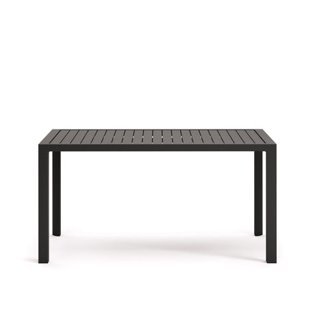 Gartentisch Culip aus Aluminium mit grauem Finish 150 x 77 cm - ZEN ZONE Furniture