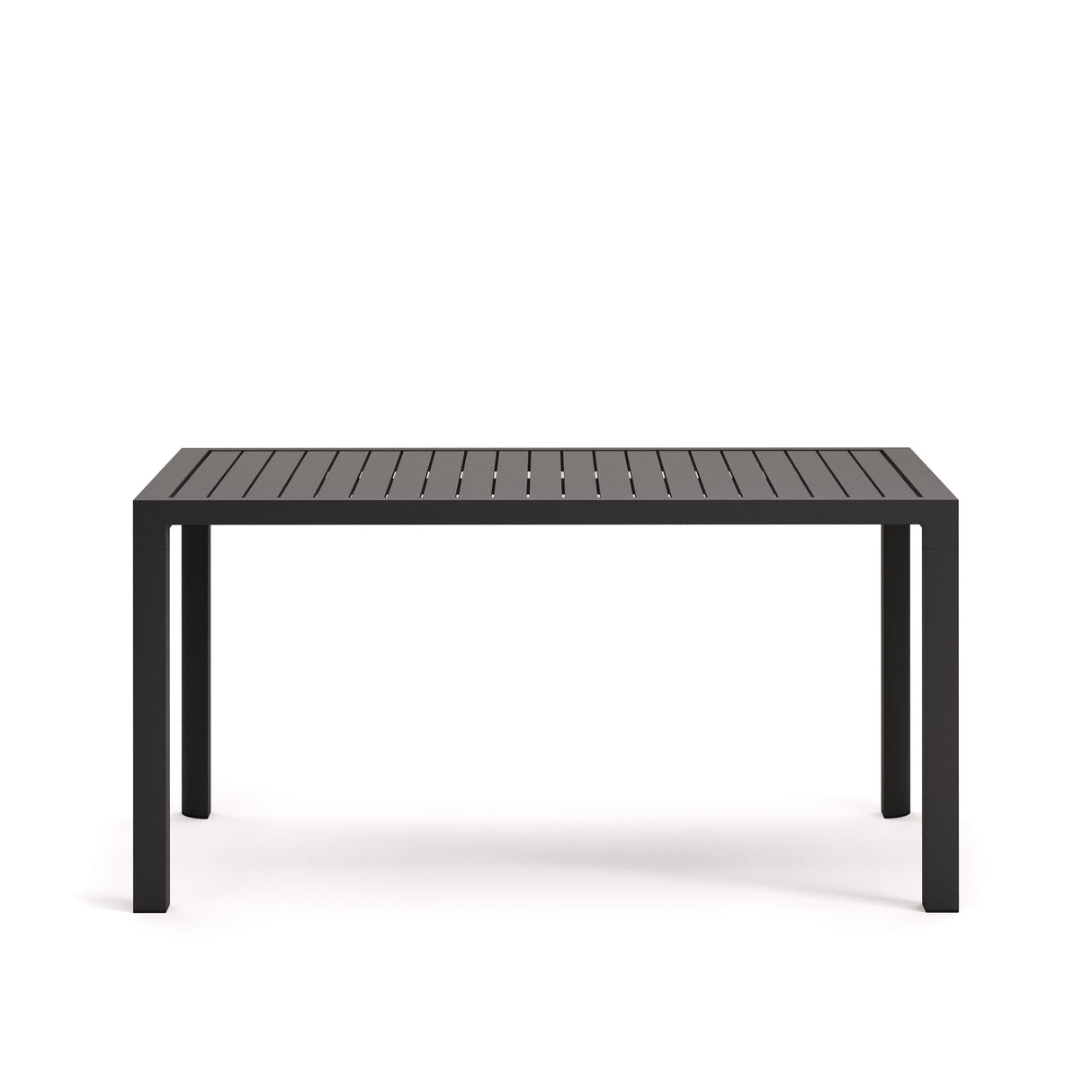 Gartentisch Culip aus Aluminium mit grauem Finish 150 x 77 cm - ZEN ZONE Furniture