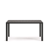 Gartentisch Culip aus Aluminium mit grauem Finish 150 x 77 cm - ZEN ZONE Furniture