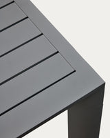 Gartentisch Culip aus Aluminium mit grauem Finish 150 x 77 cm - ZEN ZONE Furniture