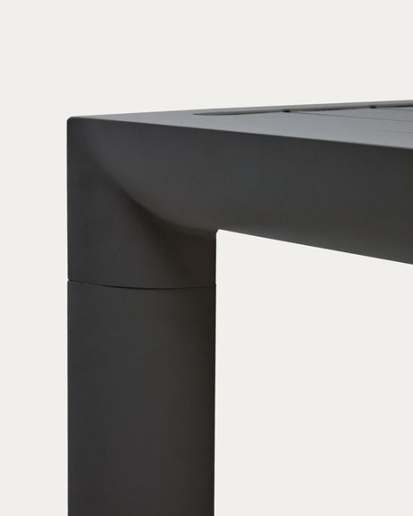 Gartentisch Culip aus Aluminium mit grauem Finish 150 x 77 cm - ZEN ZONE Furniture