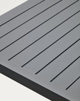 Culip Gartenstehtisch aus Aluminium mit grauem Finish 150 x 77 cm - ZEN ZONE Furniture