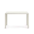 Gartenstehtisch Culip aus Aluminium mit weißem Finish 150 x 77 cm - ZEN ZONE Furniture