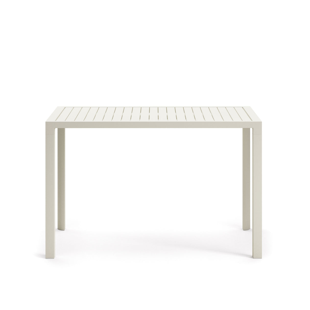 Gartenstehtisch Culip aus Aluminium mit weißem Finish 150 x 77 cm - ZEN ZONE Furniture
