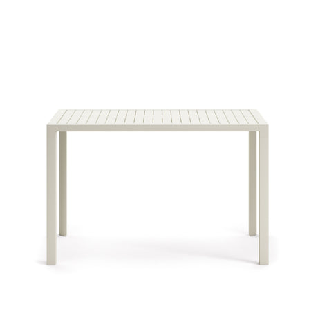 Gartenstehtisch Culip aus Aluminium mit weißem Finish 150 x 77 cm - ZEN ZONE Furniture