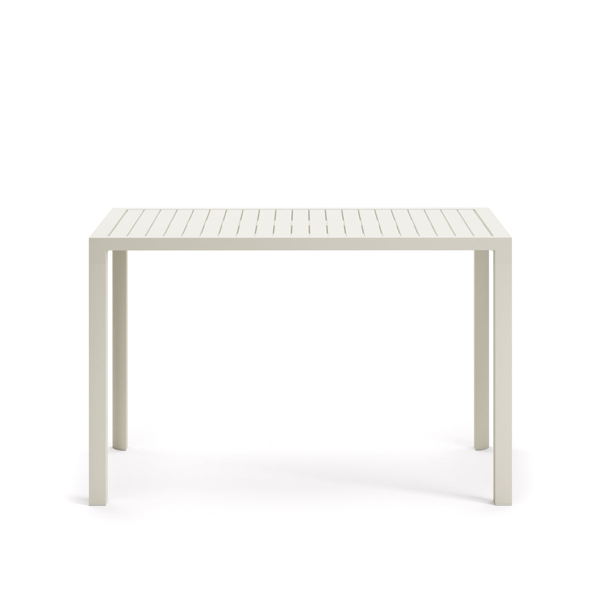 Gartenstehtisch Culip aus Aluminium mit weißem Finish 150 x 77 cm - ZEN ZONE Furniture