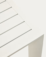 Gartenstehtisch Culip aus Aluminium mit weißem Finish 150 x 77 cm - ZEN ZONE Furniture