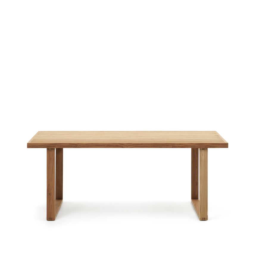 Canadell Tisch 100% outdoor aus massivem recyceltem Teakholz 180 x 90 cm - ZEN ZONE Furniture