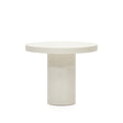 Aiguablava runder Tisch aus Zement in Weiß Ø 90 cm - ZEN ZONE Furniture