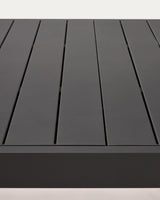 Galdana Aluminium-Gartentisch, ausziehbar, mit dunkelgrauem Finish, 220 (340) x 100 cm - ZEN ZONE Furniture