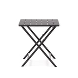 Faltbarer Gartentisch Torreta aus Aluminium mit dunkelgrauem Finish 70 x 70 cm - ZEN ZONE Furniture