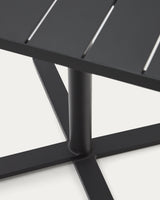 Faltbarer Außentisch Torreta aus Aluminium mit dunkelgrauem Finish 70 x 70 cm - ZEN ZONE Furniture