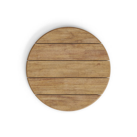 Hoher Saura Bar-Tisch schwarzer Stahl und Akazienholz mit natürlichem Finish 95xØ70 FSC 100% - ZEN ZONE Furniture
