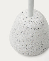 Saura Tisch aus weissem Terrazzo mit weisser Terrazzo-Platte 75 x Ø70 - ZEN ZONE Furniture