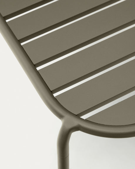 Joncols Gartencouchtisch aus Aluminium mit Finish in Grün Ø 110 x 62 cm - ZEN ZONE Furniture