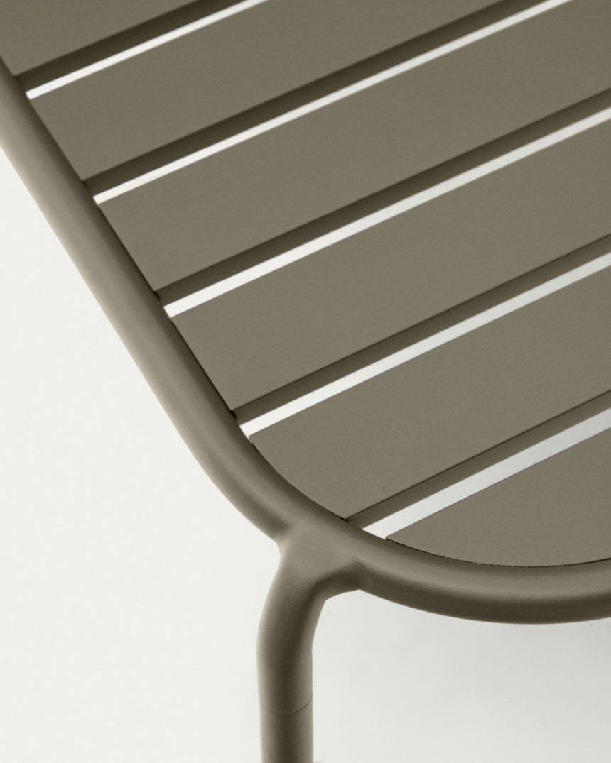 Joncols Gartencouchtisch aus Aluminium mit Finish in Grün Ø 110 x 62 cm - ZEN ZONE Furniture
