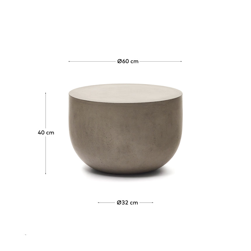 Garbet runder Couchtisch aus Zement Ø 60 cm - ZEN ZONE Furniture